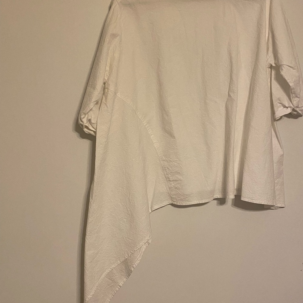 Mimu Maxi Cascade Top - White in Small